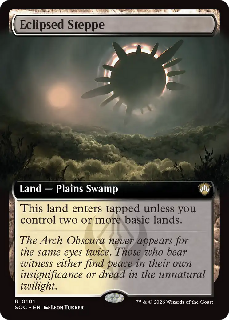 Eclipsed Steppe (Extended Art) [Secrets of Strixhaven Commander] | Anubis Games and Hobby