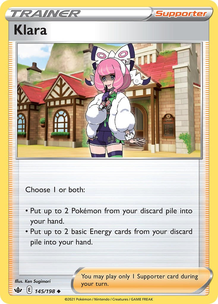 Klara (145/198) (Cosmos Foil) [Sword & Shield: Chilling Reign] | Anubis Games and Hobby