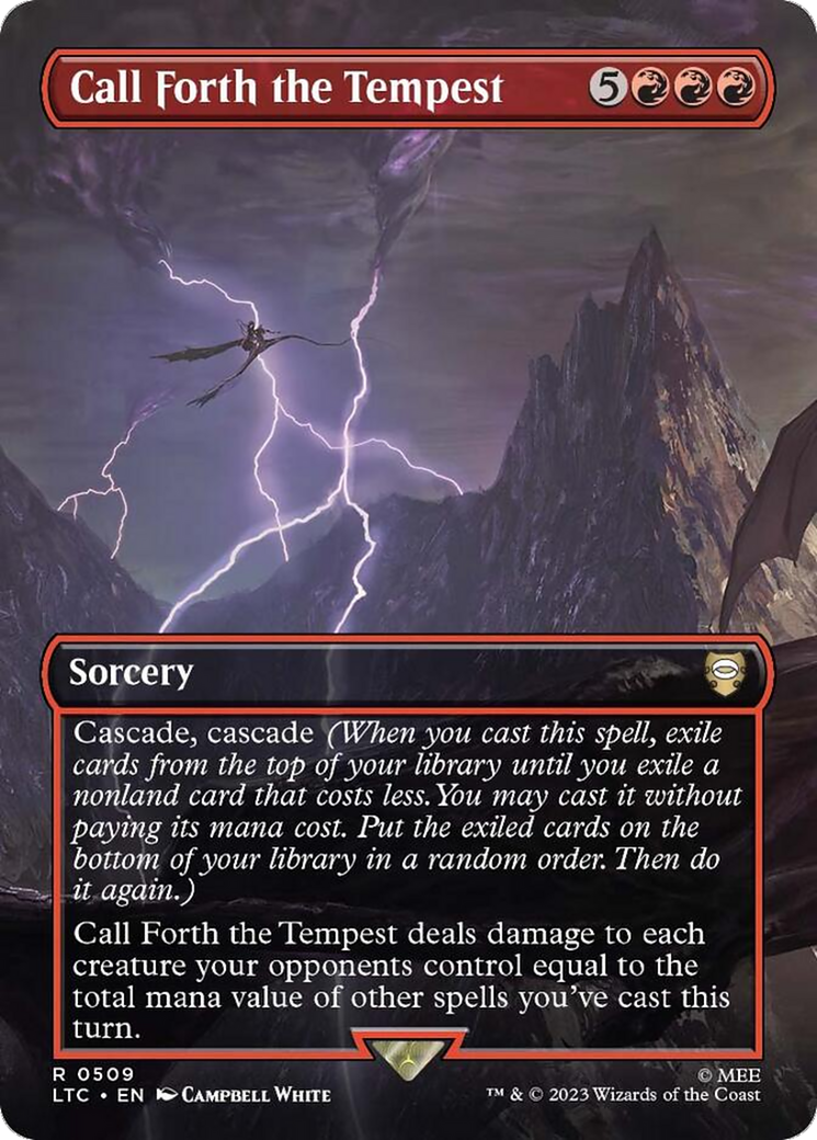 Call Forth the Tempest (Borderless) [The Lord of the Rings: Tales of Middle-Earth Commander] | Anubis Games and Hobby
