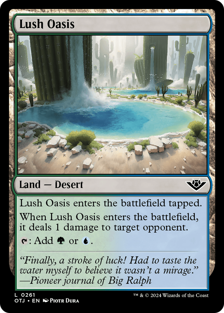 Lush Oasis [Outlaws of Thunder Junction] | Anubis Games and Hobby