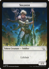 Soldier // Thopter Double-Sided Token [March of the Machine Tokens] | Anubis Games and Hobby