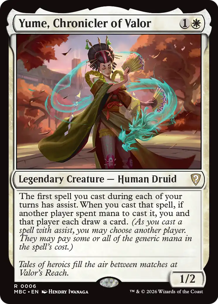 Yume, Chronicler of Valor [Mystery Booster: Commander Edition] | Anubis Games and Hobby