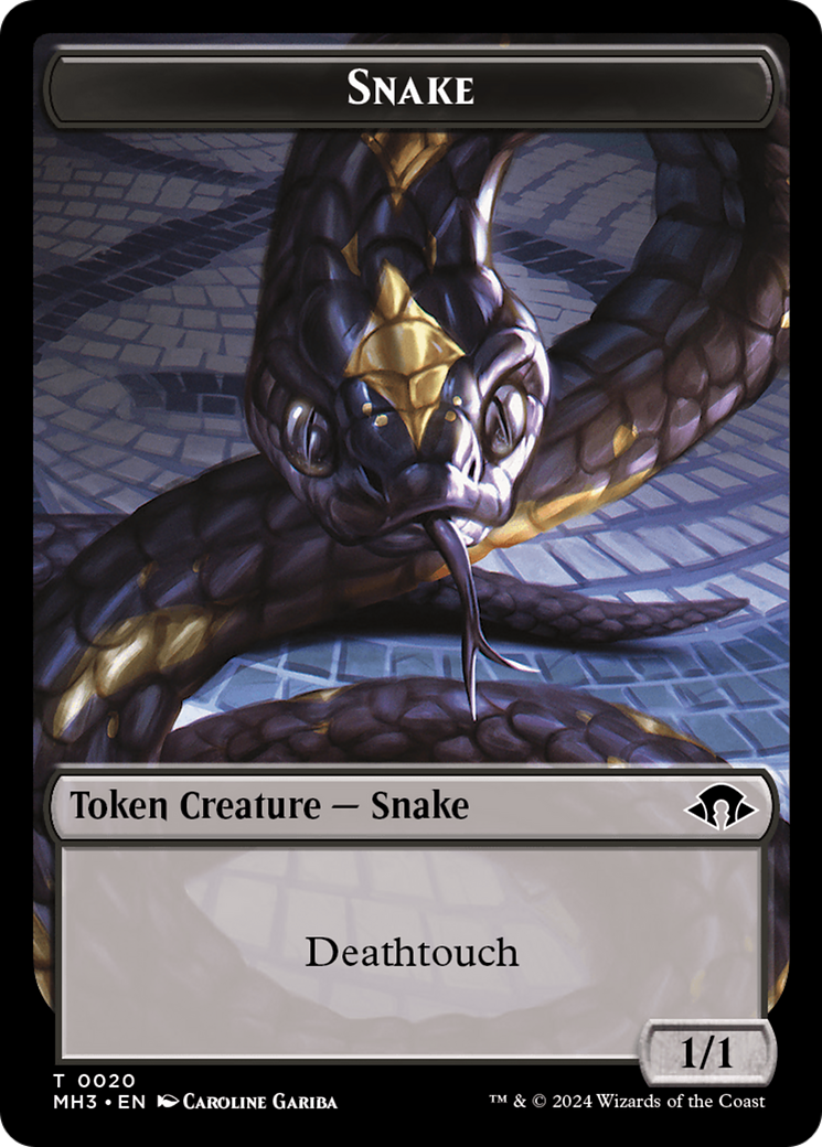 Snake Token [Modern Horizons 3 Tokens] | Anubis Games and Hobby
