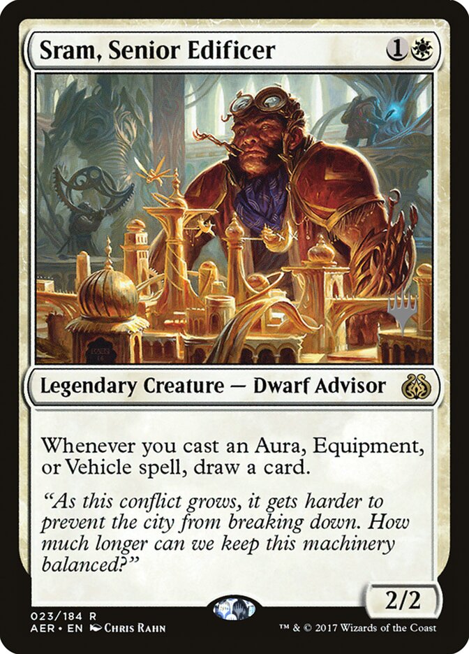 Sram, Senior Edificer [Aether Revolt Promos] | Anubis Games and Hobby