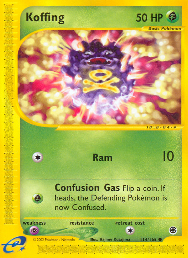 Koffing (114/165) [Expedition: Base Set] | Anubis Games and Hobby