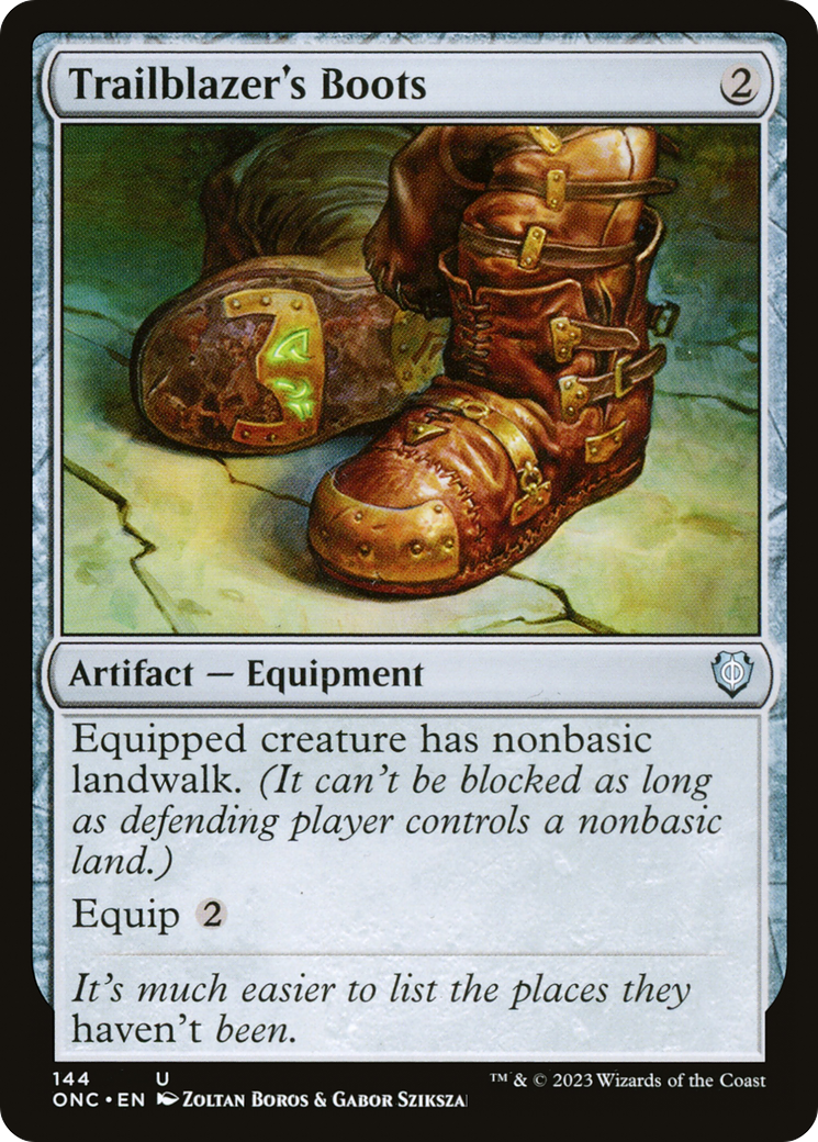 Trailblazer's Boots [Phyrexia: All Will Be One Commander] | Anubis Games and Hobby