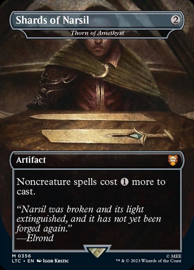 Thorn of Amethyst - Shards of Narsil (Borderless) [The Lord of the Rings: Tales of Middle-Earth Commander] | Anubis Games and Hobby