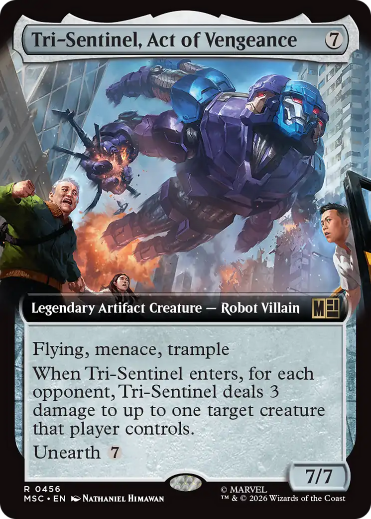 Tri-Sentinel, Act of Vengeance (Extended Art) [Marvel Super Heroes Commander] | Anubis Games and Hobby