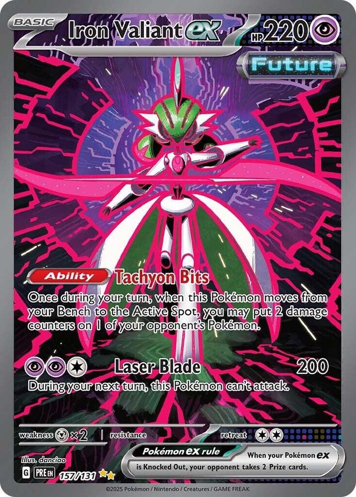 Iron Valiant ex (157/131) [Scarlet & Violet: Prismatic Evolutions] | Anubis Games and Hobby