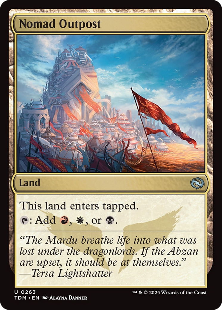 Nomad Outpost [Tarkir: Dragonstorm] | Anubis Games and Hobby