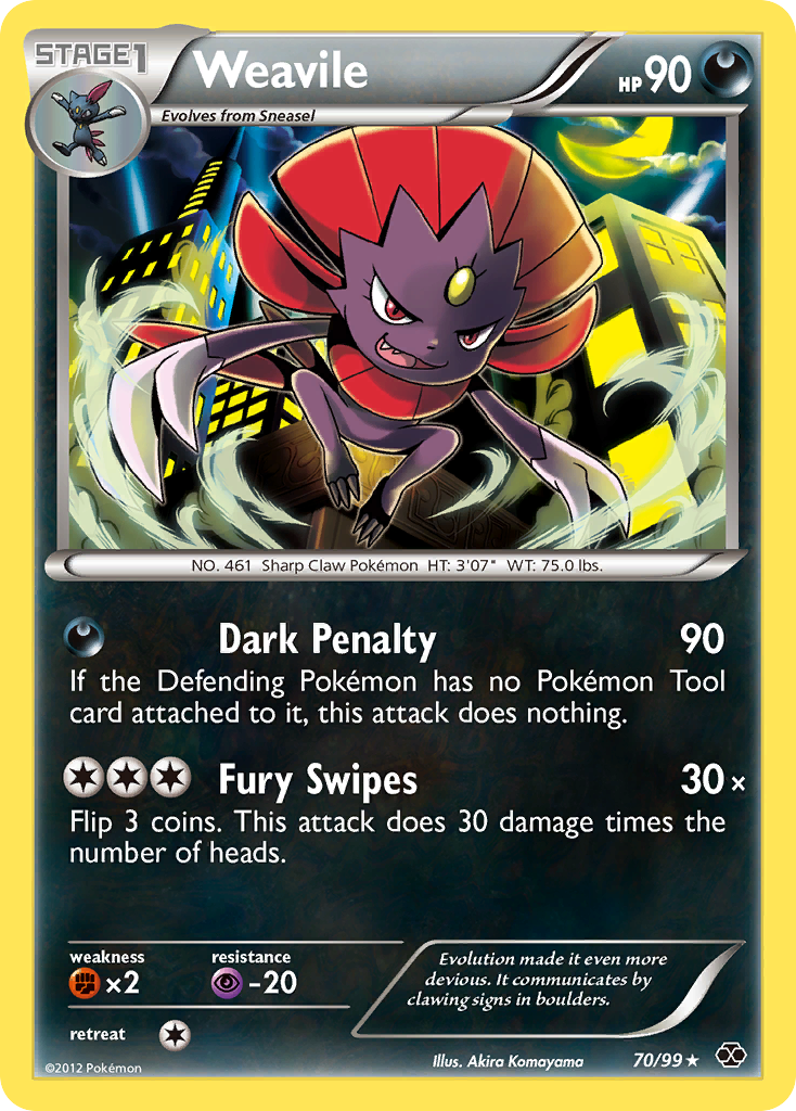 Weavile (70/99) [Black & White: Next Destinies] | Anubis Games and Hobby