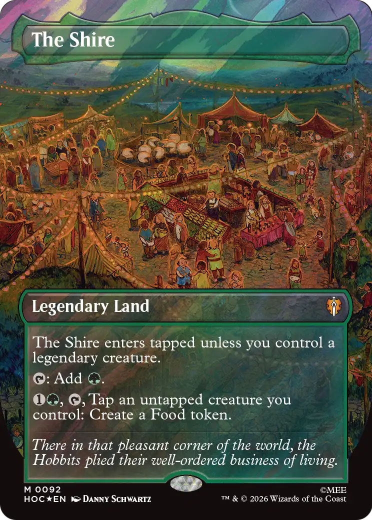 The Shire (Borderless) (Surge Foil) [The Hobbit: Eternal-Legal] | Anubis Games and Hobby