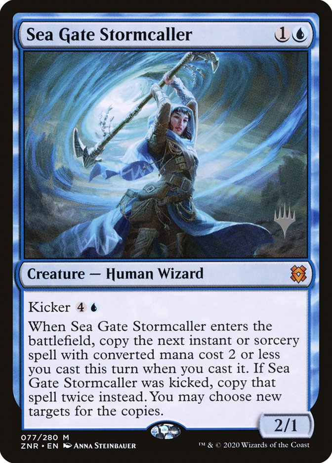 Sea Gate Stormcaller (Promo Pack) [Zendikar Rising Promos] | Anubis Games and Hobby