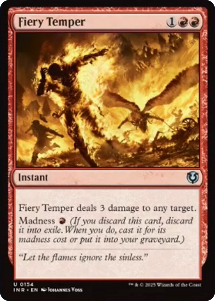 Fiery Temper [Innistrad Remastered] | Anubis Games and Hobby