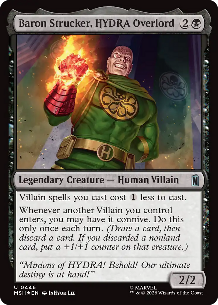Baron Strucker, HYDRA Overlord (Surge Foil) [Marvel Super Heroes] | Anubis Games and Hobby