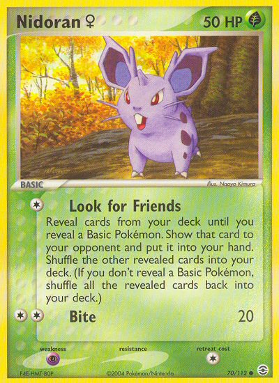 Nidoran (70/112) (Female) [EX: FireRed & LeafGreen] | Anubis Games and Hobby