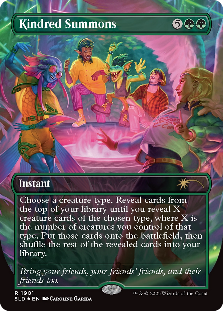 Kindred Summons (Double Rainbow Foil) [Secret Lair Drop Series] | Anubis Games and Hobby
