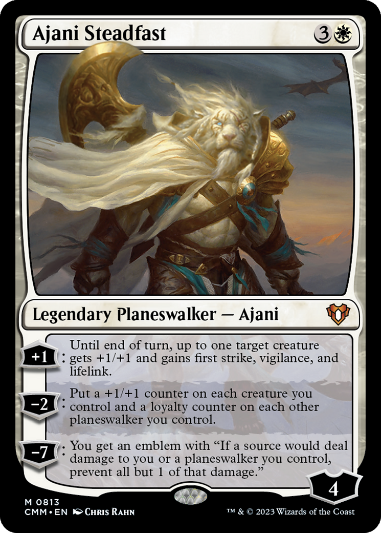 Ajani Steadfast [Commander Masters] | Anubis Games and Hobby