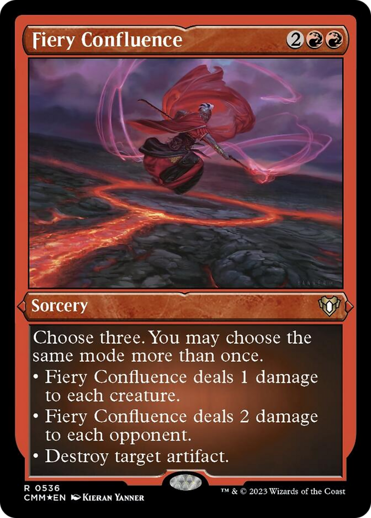 Fiery Confluence (Foil Etched) [Commander Masters] | Anubis Games and Hobby