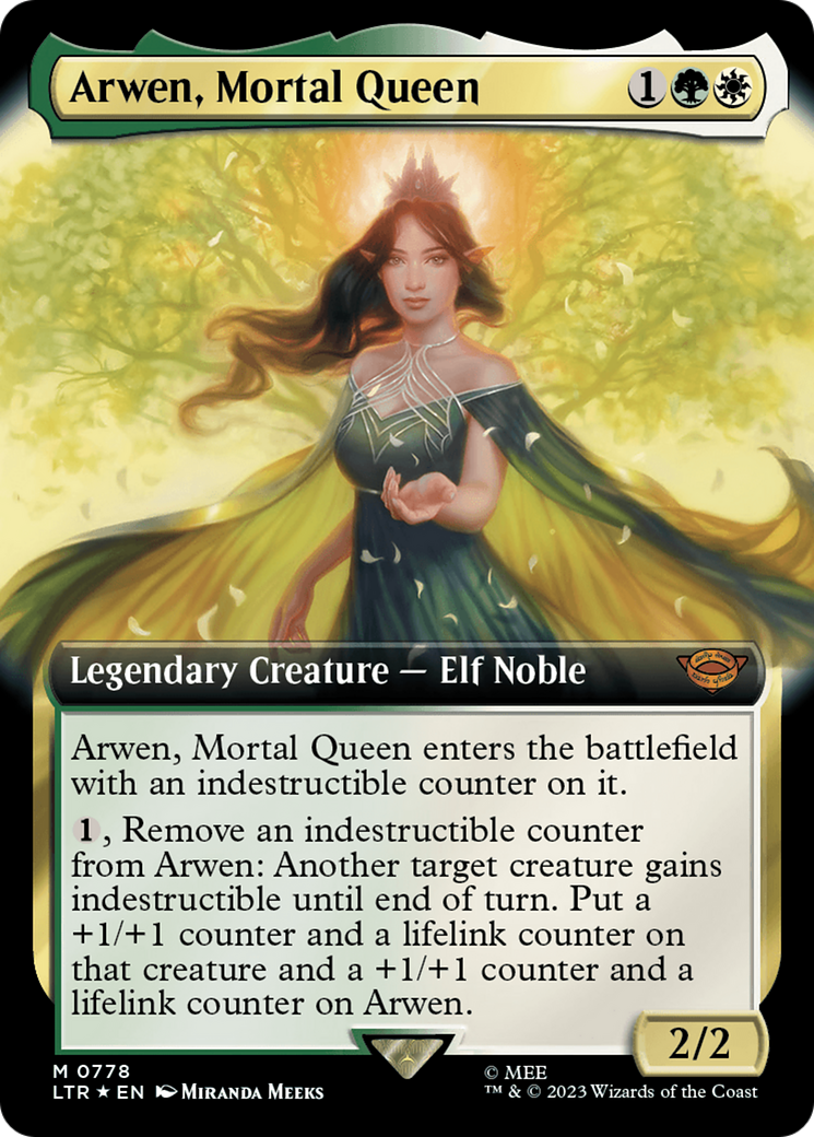 Arwen, Mortal Queen (Extended Art) (Surge Foil) [The Lord of the Rings: Tales of Middle-Earth] | Anubis Games and Hobby