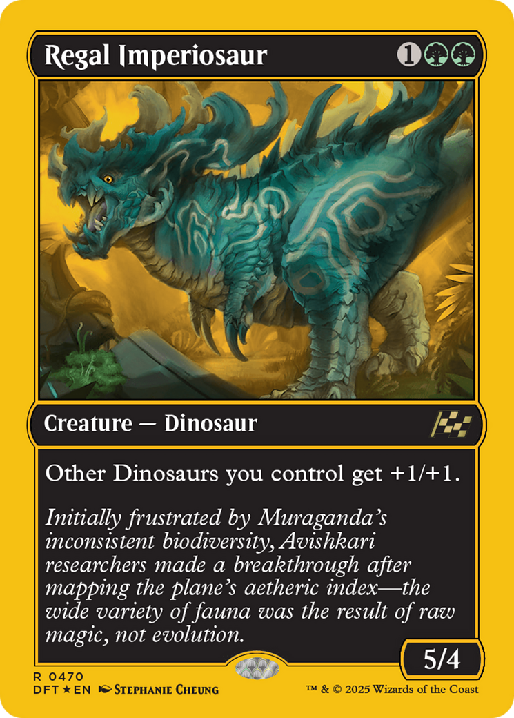 Regal Imperiosaur (First-Place Foil) [Aetherdrift] | Anubis Games and Hobby