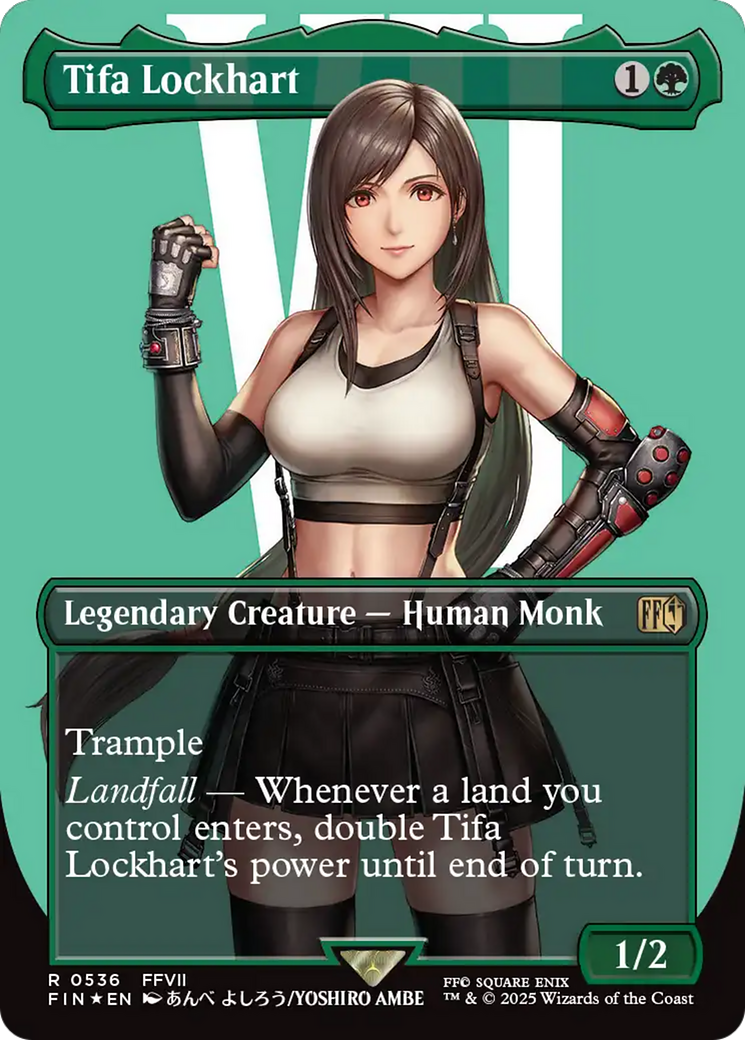 Tifa Lockhart (Borderless) (Surge Foil) [FINAL FANTASY] | Anubis Games and Hobby