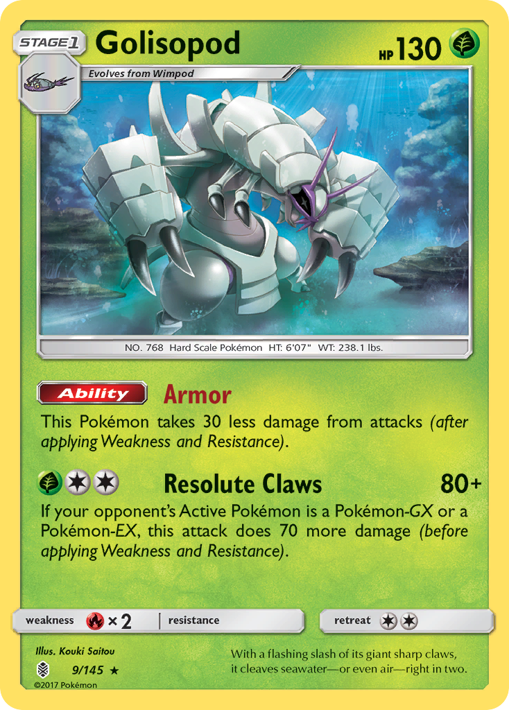 Golisopod (9/145) [Sun & Moon: Guardians Rising] | Anubis Games and Hobby