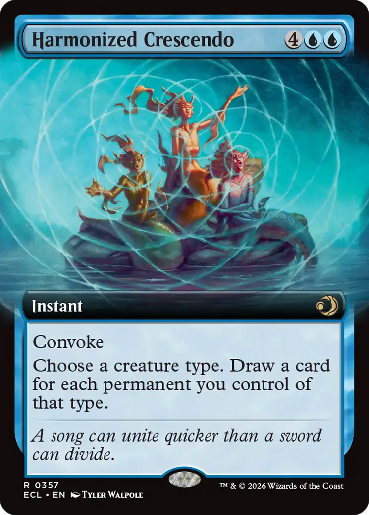 Harmonized Crescendo (Extended Art) [Lorwyn Eclipsed] | Anubis Games and Hobby