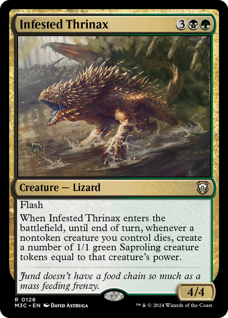 Infested Thrinax [Modern Horizons 3 Commander] | Anubis Games and Hobby