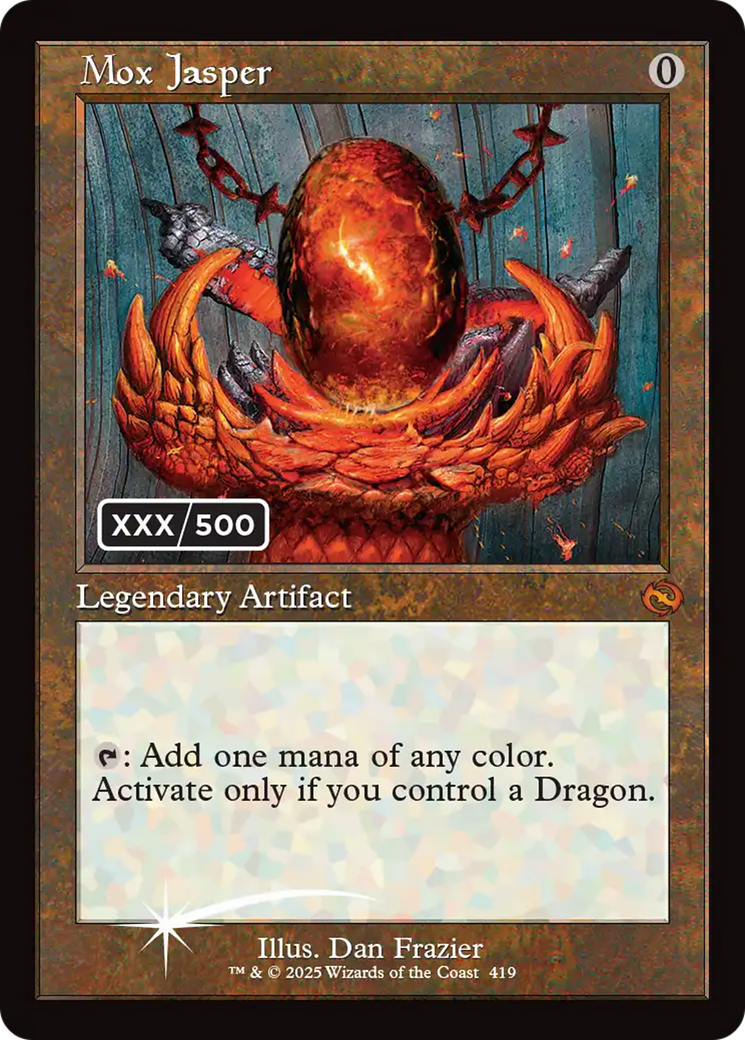 Mox Jasper (Serial Numbered) [Tarkir: Dragonstorm] | Anubis Games and Hobby