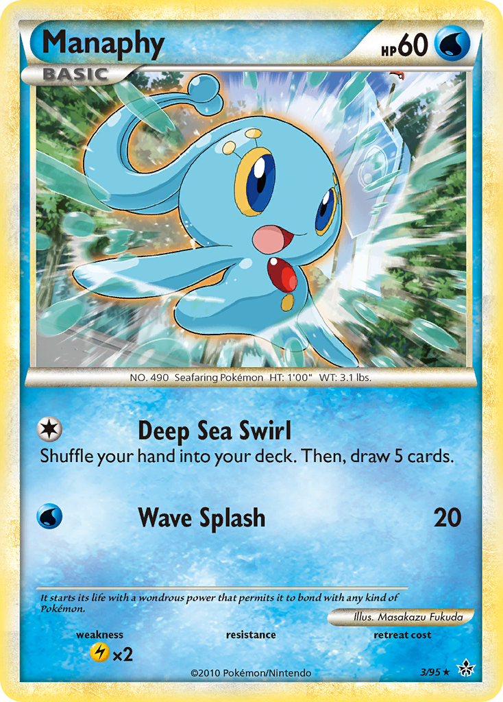 Manaphy (3/95) [HeartGold & SoulSilver: Unleashed] | Anubis Games and Hobby