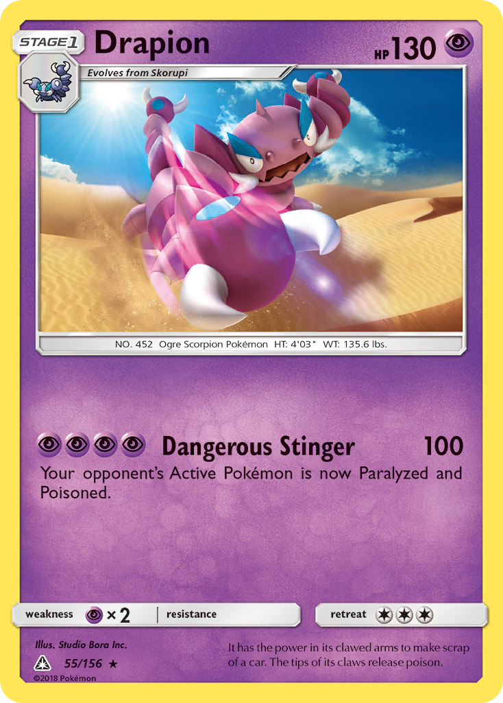 Drapion (55/156) [Sun & Moon: Ultra Prism] | Anubis Games and Hobby