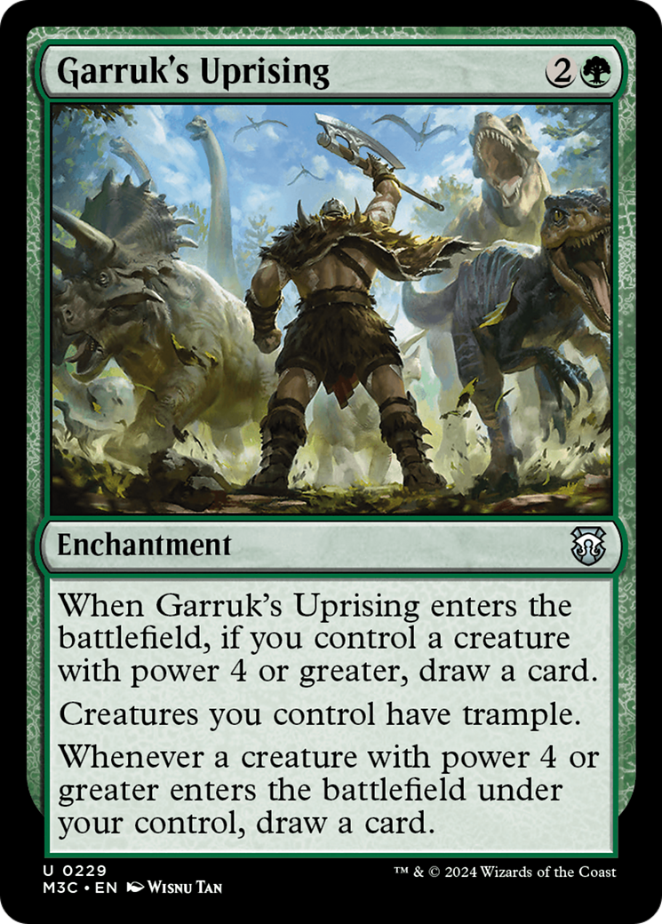 Garruk's Uprising (Ripple Foil) [Modern Horizons 3 Commander] | Anubis Games and Hobby