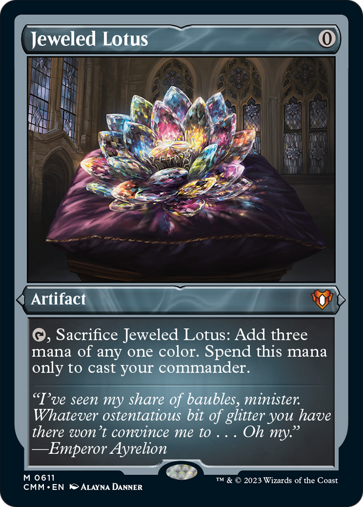 Jeweled Lotus (Foil Etched) [Commander Masters] | Anubis Games and Hobby