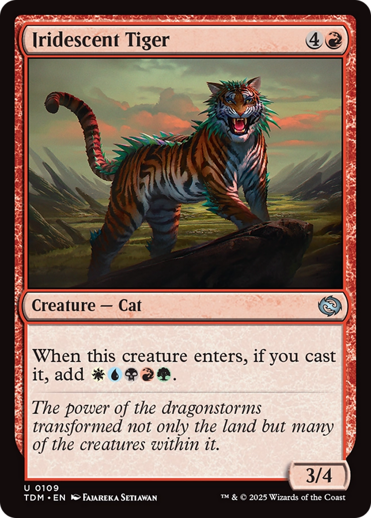 Iridescent Tiger [Tarkir: Dragonstorm] | Anubis Games and Hobby