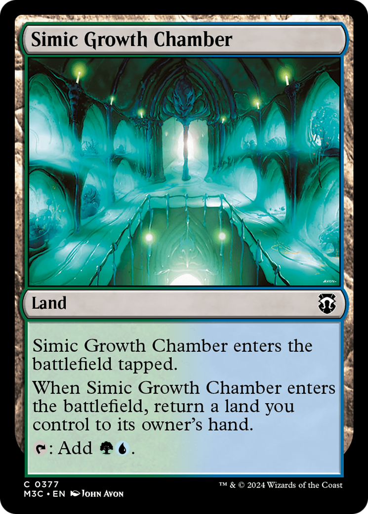 Simic Growth Chamber (Ripple Foil) [Modern Horizons 3 Commander] | Anubis Games and Hobby