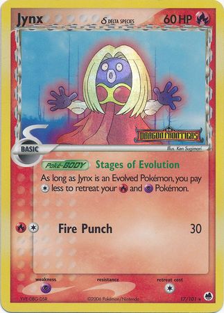 Jynx (17/101) (Delta Species) (Stamped) [EX: Dragon Frontiers] | Anubis Games and Hobby