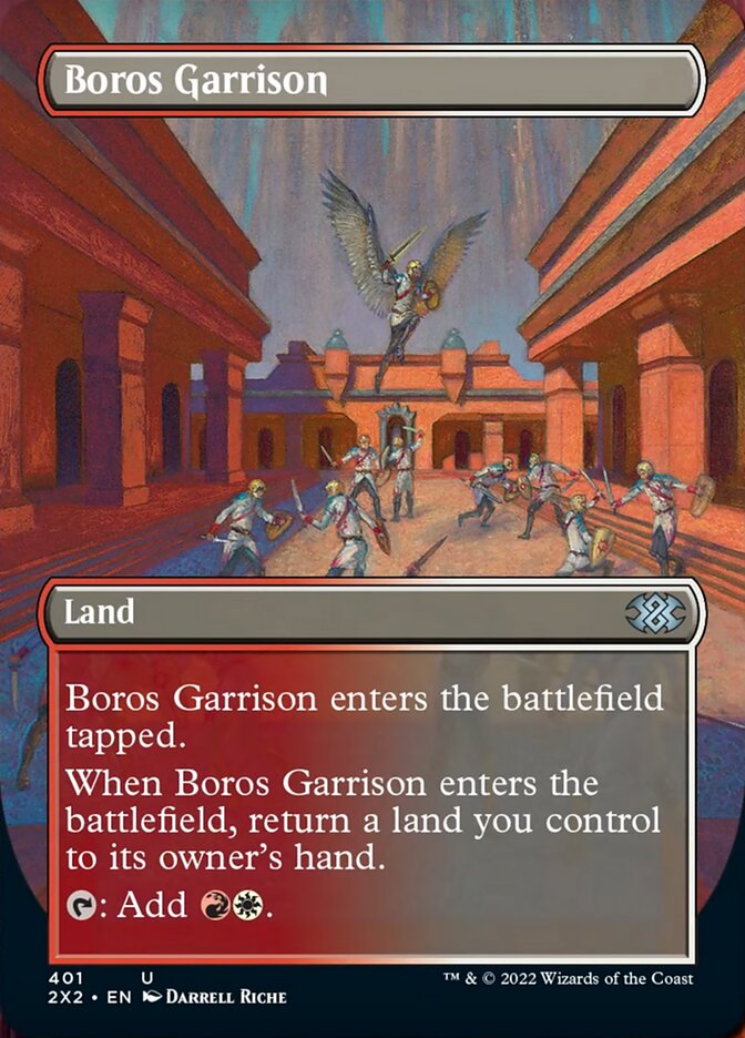 Boros Garrison (Borderless Alternate Art) [Double Masters 2022] | Anubis Games and Hobby