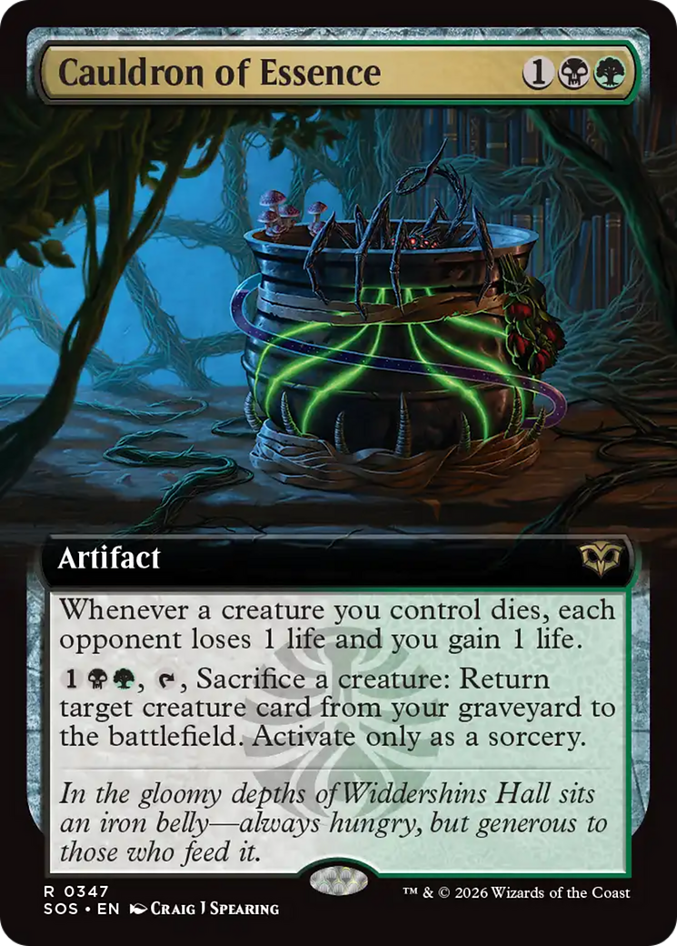 Cauldron of Essence (Extended Art) [Secrets of Strixhaven] | Anubis Games and Hobby