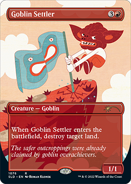 Goblin Settler (Borderless) [Secret Lair Drop Series] | Anubis Games and Hobby