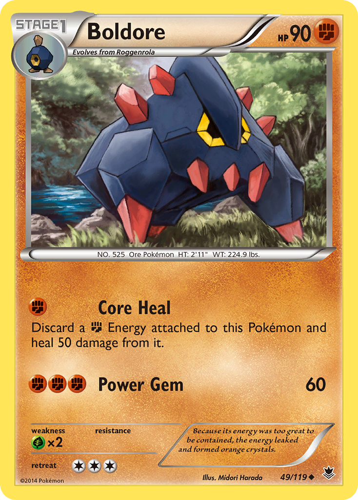 Boldore (49/119) [XY: Phantom Forces] | Anubis Games and Hobby