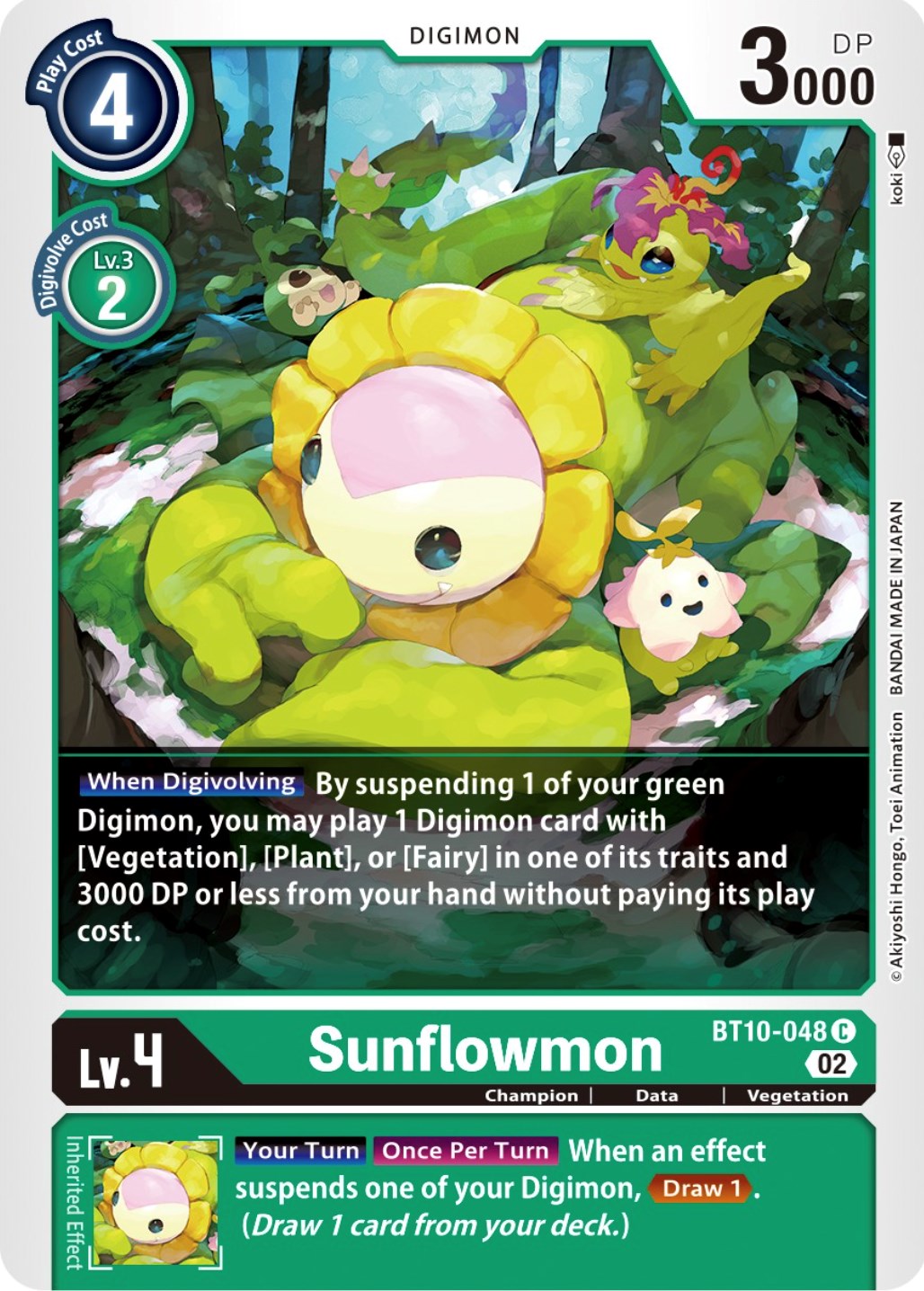 Sunflowmon [BT10-048] [Xros Encounter] | Anubis Games and Hobby