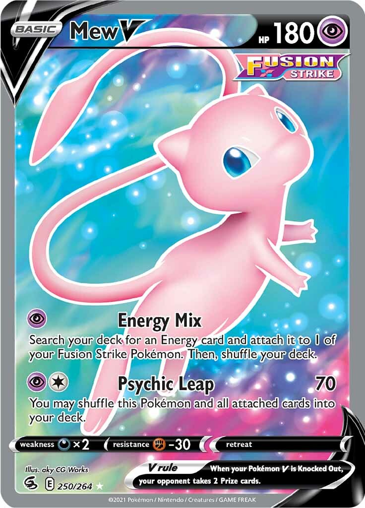 Mew V (250/264) [Sword & Shield: Fusion Strike] | Anubis Games and Hobby