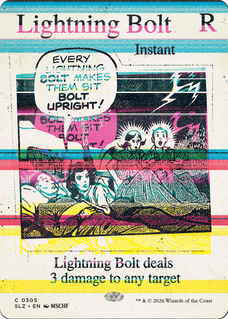 Lightning Bolt (0305) [Secret Lair x MSCHF: The Zeta Set] | Anubis Games and Hobby
