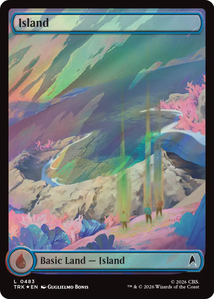 Island (0483) (Surge Foil) [Star Trek] | Anubis Games and Hobby