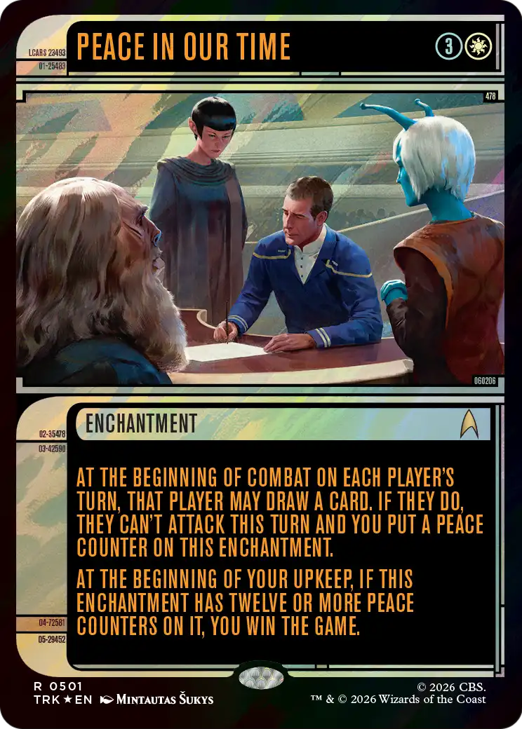 Peace in Our Time (Showcase) (Surge Foil) [Star Trek] | Anubis Games and Hobby