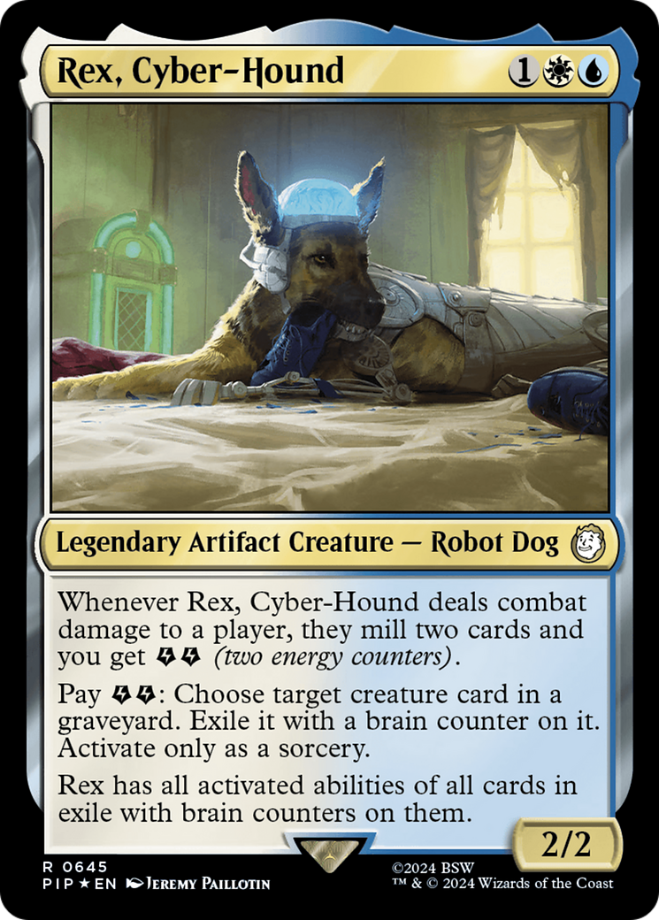 Rex, Cyber-Hound (Surge Foil) [Fallout] | Anubis Games and Hobby