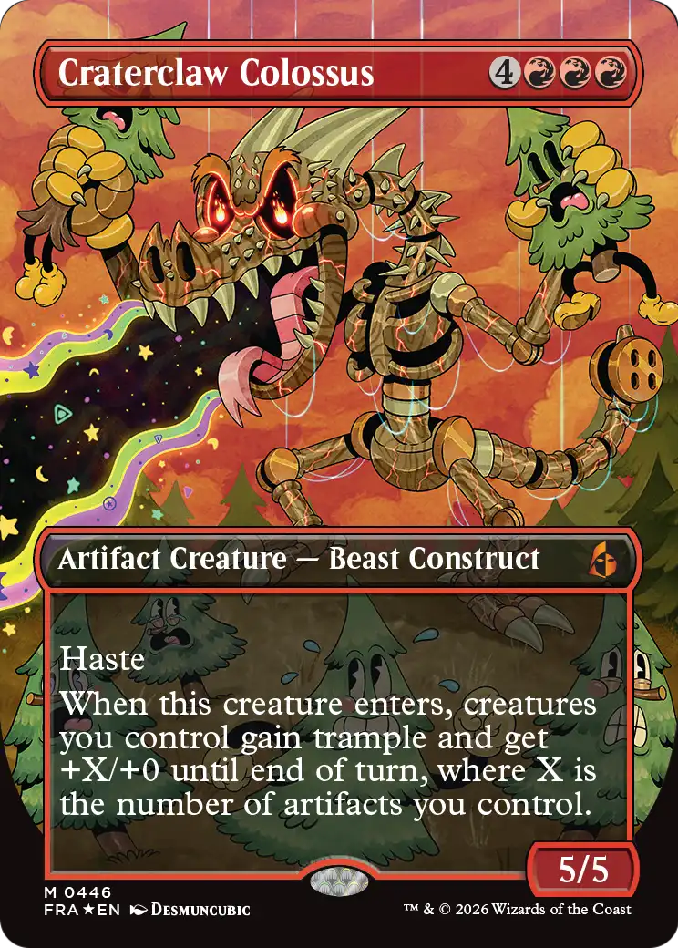 Craterclaw Colossus (Borderless) (0446) [Reality Fracture] | Anubis Games and Hobby