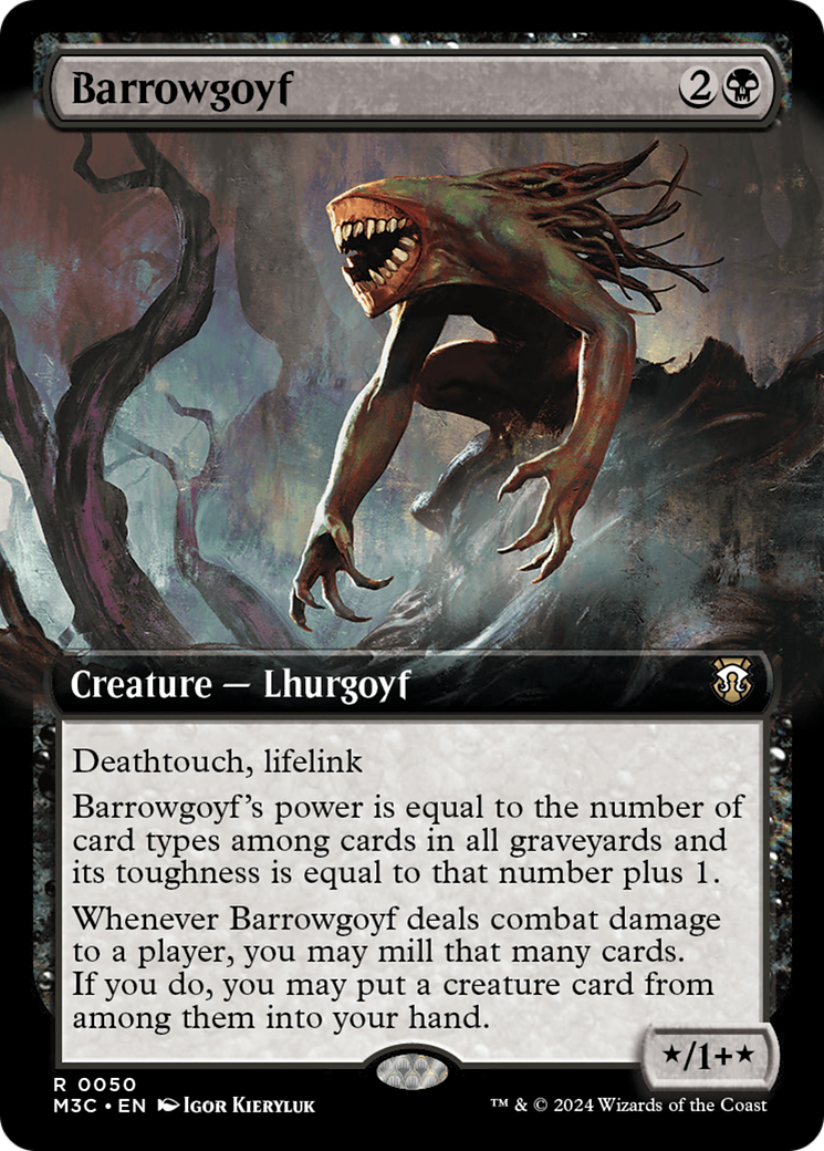 Barrowgoyf (Extended Art) [Modern Horizons 3 Commander] | Anubis Games and Hobby