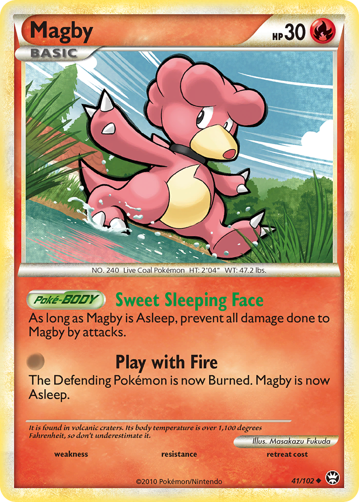 Magby (41/102) [HeartGold & SoulSilver: Triumphant] | Anubis Games and Hobby